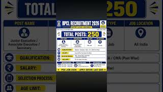 New Job Alert: BPCL Recruitment 2026 Posts:#BPCL #GovtJobs #jobs #recruitment