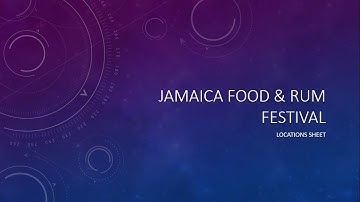 CSEC IT: Food and Rum Festival SBA | Spreadsheet | Locations And Projected Attendance Sheet