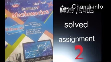 aiou CODE 1429/5404 solved assignment 2 spring 2022/business mathematics/math assignment 2/AIOU2022