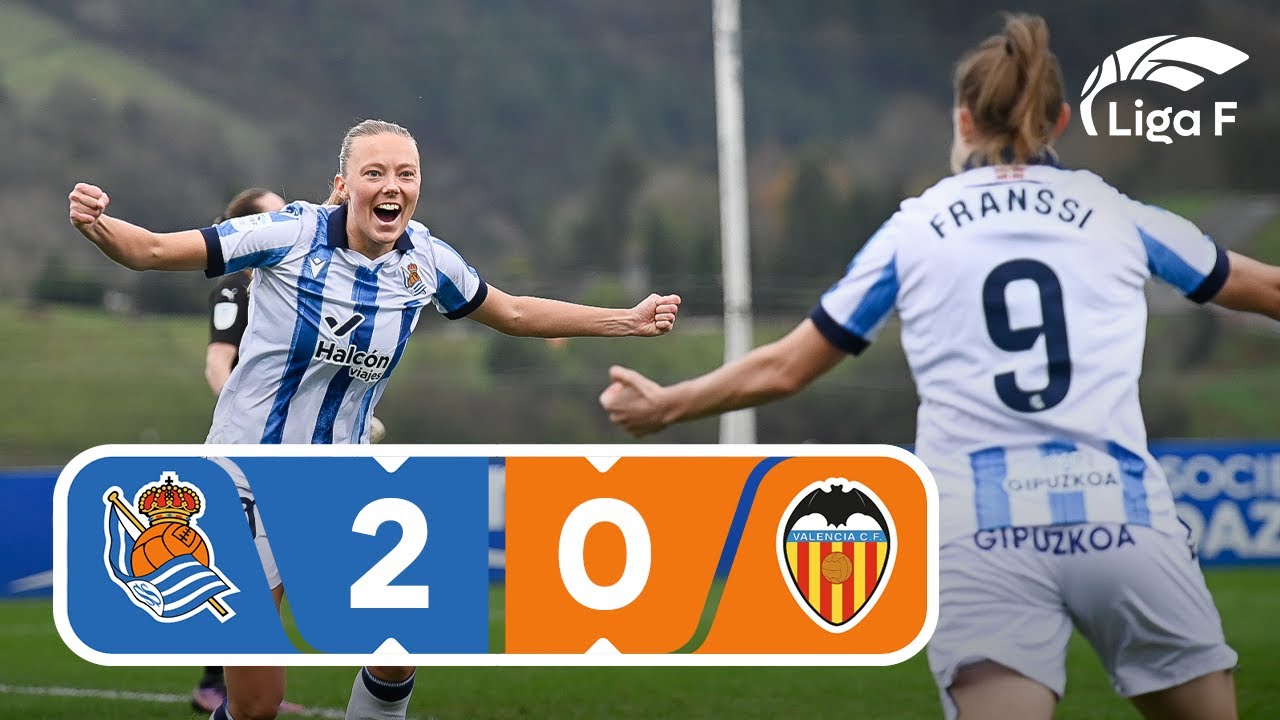 Resumen Real Sociedad vs VCF Femenino | Jornada 10 | Liga F - YouTube