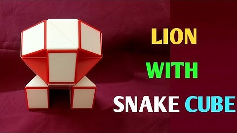 How to make Lion with Smiggle Snake Cube | Rubik
