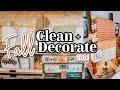 Cozy Fall Clean + Decorate With Me 2021 | Farmhouse Kitchen Decorating Ideas for Fall