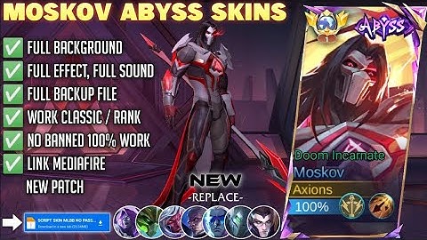 Script Skin Moskov Abyss Doom Incarnate no Password | Full Effect & Voice | Patch Terbaru