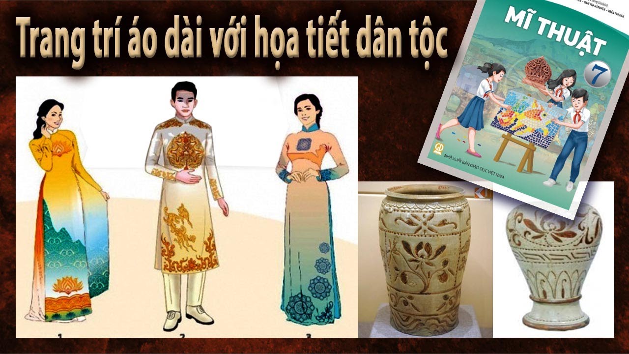 Trang trí áo dài với họa tiết dân tộc | Trang phục áo dài với họa ...