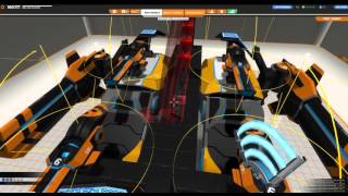 Robocraft Tutorial + Gameplay - tank with 2 big SMG guns