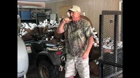 Kirk McCullough demonstrates the $49.99 threaded keyhole duck call.