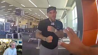 Dustin Poirier kicked off flight then tries to fight COP...