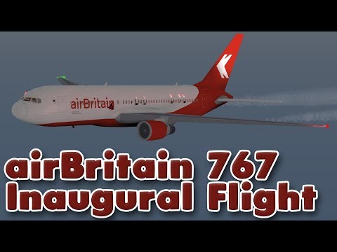 Airbritain Inaugural 767 Flight Roblox Youtube - roblox 767