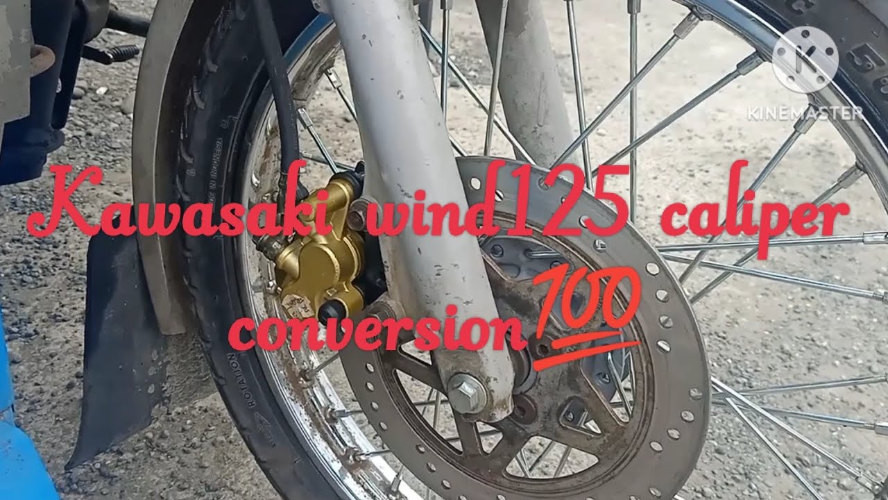 kawasaki wind125 caliper convertion💯