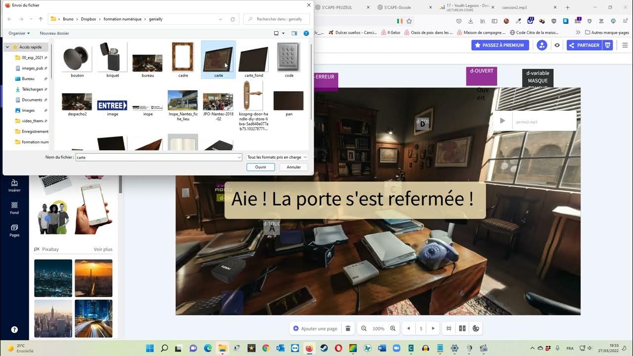 Tutoriel faire un Escape Game avec Genially YouTube