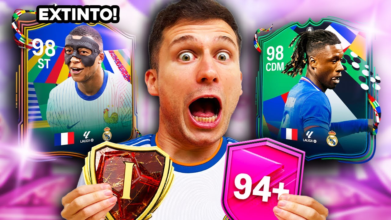MEU DEUS 🔥🤑 EU TIREI O MBAPPÉ EXTINTO ABRINDO OS PP 94+ & PREMIAÇÃO RANK 1 DA WL 🤑🔥 FC 24