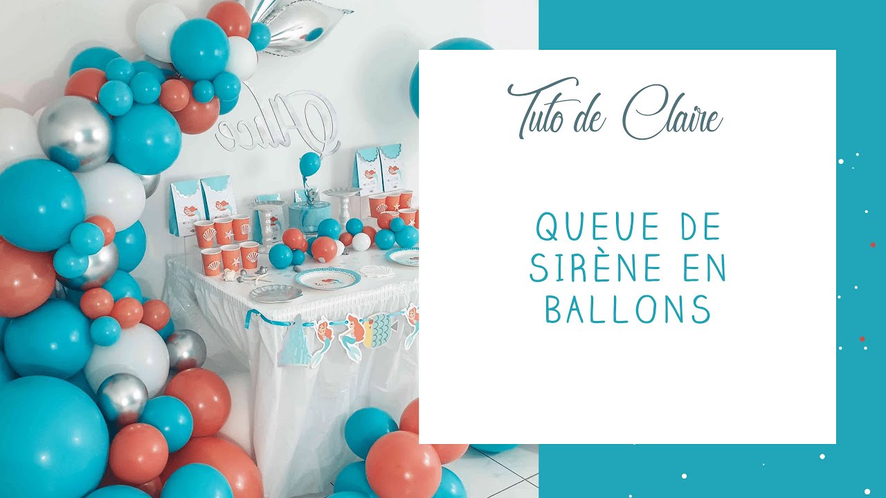 Ballons De La Petite Sirène Ballon Queue De Sirène Guirlande Arche