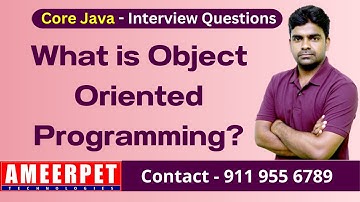 What is Object Oriented programming | Ameerpet Technologies | By Srinivas