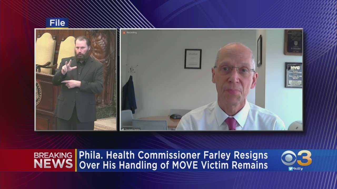 Philadelphia Health Commissioner Dr. Thomas Farley Resigns Over