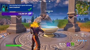 Fortnite - Use A Scrying Pool To Speak With Hades (Cerberus Snapshot Quests)
