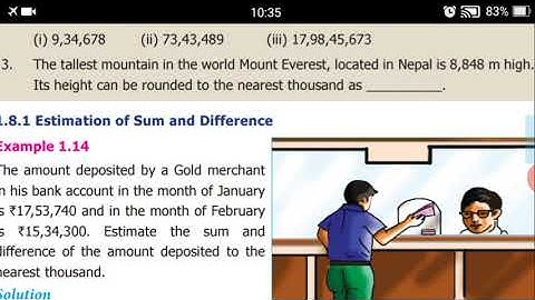 Grade 6 1.8 Estimation of numbers