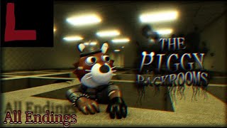 Roblox The Piggy Backrooms (All Endings)