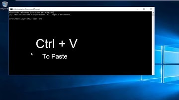 Copy and Paste in the Command Prompt