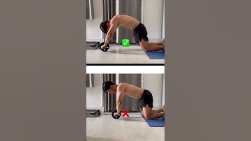 Correct form for abs roller #fitness #gym #absworkout #abroller