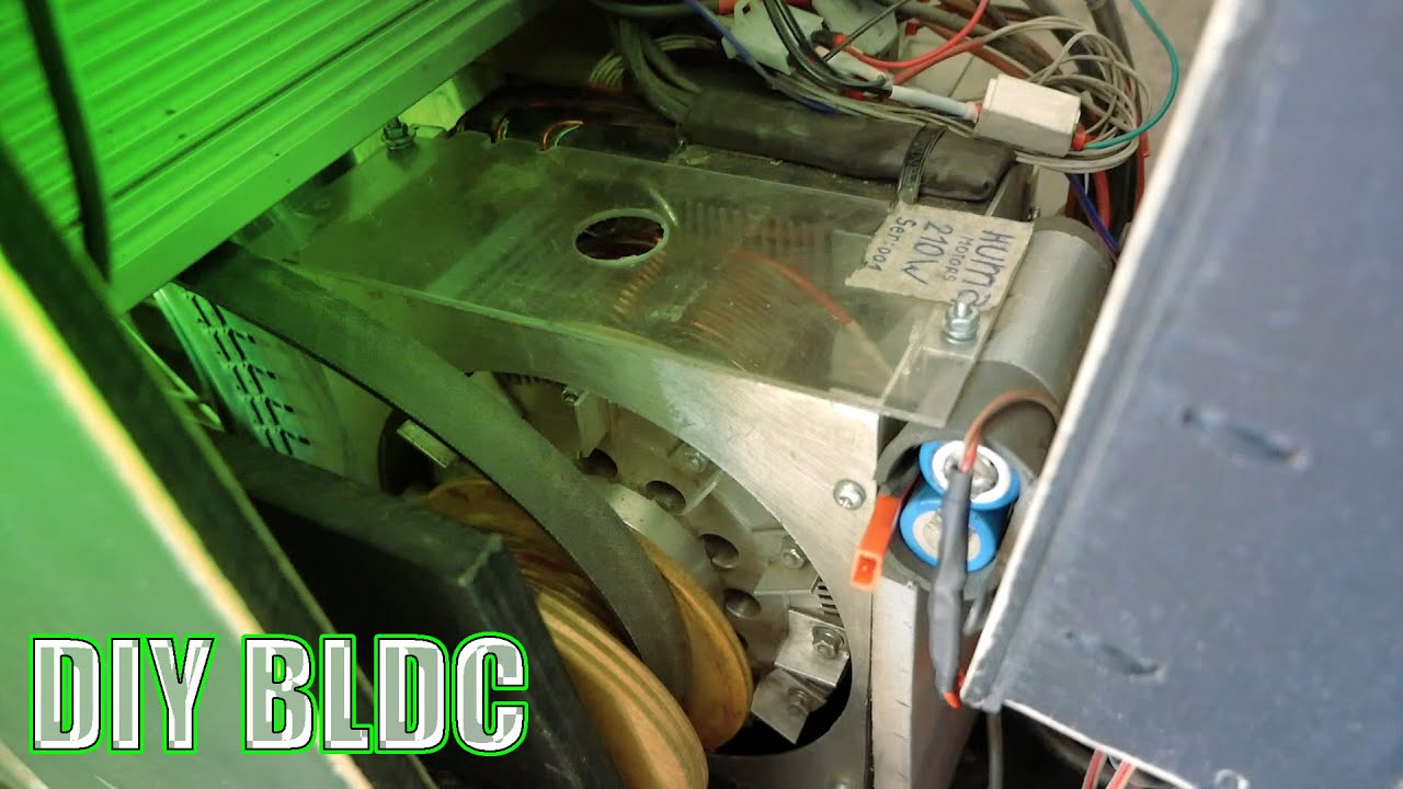 Самодельный электродвигатель выточенный на токарном станке, выводы ...