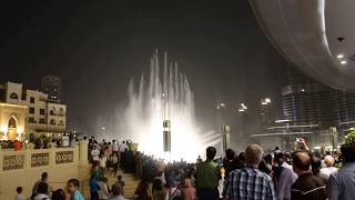 Dubai Fountains synchronized with Lionel Richie's - All night Long (All Night) song