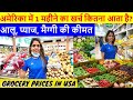 Monthly Indian Grocery Cost In America | अमेरिका में एक महीने का राशन? | Cost of living in USA Hindi