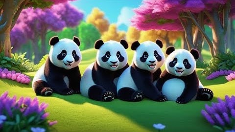 Five Sleepy Pandas Snore All Day + More Nursery Rhymes & Kids Songs