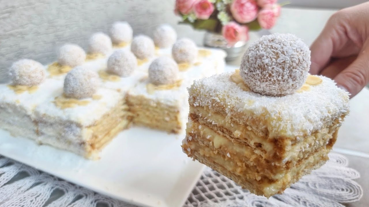 Vetëm 10 minuta !! RAFAELO TORTA  shije e pakrahsueshme 🥥🥥