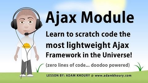 Ajax Framework Tutorial JavaScript Module Programming PHP Script Included