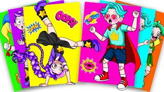 LILY LOVEBRAIDS AND HER BROTHER SO NAUGHTY - Poppy Playtime 5 | Sticker Book DIY