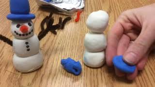 How to make a model magic snowman with Ms. Hess