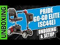 Pride Go-Go Elite Traveler 4 Wheel Mobility Scooter (SC44E) Unboxing & Setup Video