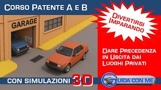 Dare Precedenza A Destra E A Sinistra In Uscita Da Luoghi Non Soggetti A Pubblico Paggio
