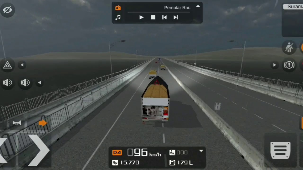  Truk  di bus simulator  oleng  geassss YouTube