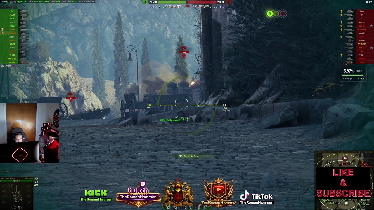 World of Tanks | @TheRomanHammer on Twitch | DROPS ENABLED