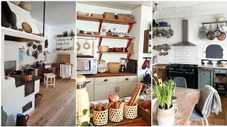 French country farmhouse kitchen decorating ideas. French country kitchen decor tips. #smallkitchen