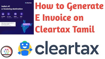 How to Generate e-Invoice on Cleartax portal Tamil | GST |Easy to made E-Invoice with Cleartax|Tamil