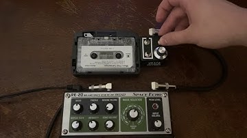 Metta Cassette Tape Player (Speed Control) Demo w/ BOSS RE-20 Space Echo