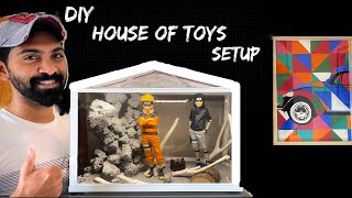 DIY House of Toys setup | Naruto & Sasuke Toys | Ways to use a green house