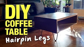 A minimalist coffee table with hairpin legs. i got this idea from
watching other videos. the design was not so cheap, but too expens...