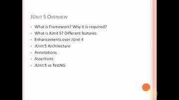 JUnit 5 Overview