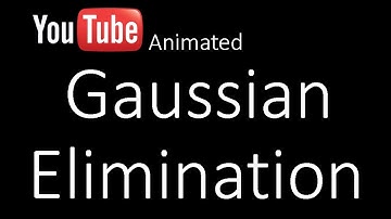 Gaussian Elimination method 3x3 (animated)