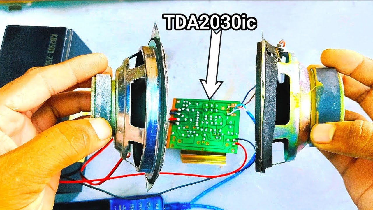 TDA2030ic studio amplifier circuit board dual speaker project🎙️🎶 Electronics tips 