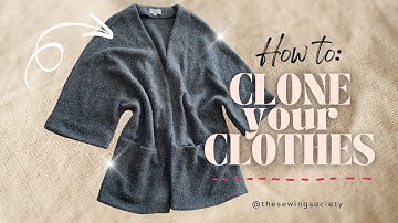 How to Copy Your Favourite Clothes Without a Pattern | DIY Clone Your Clothes!
