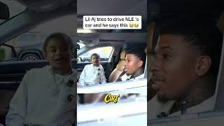 Lil Aj tries to drive NLE Choppa’s car 😭😭 #clips #shorts #nlechoppa Twitch:NLECHOPPA