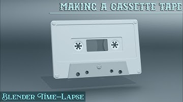 Modeling a Cassette Tape in Blender | Hard Surface Modeling | Blender Modeling Time-lapse