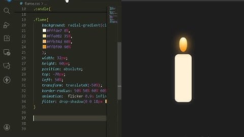 Animated Candle Using HTML and CSS | Easy Beginner Tutorial 🕯️ 🥳