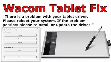 Wacom Tablet Fix