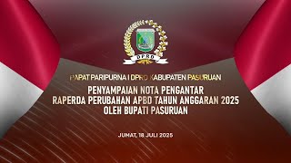 RAPAT PARIPURNA I & II DPRD KABUPATEN PASURUAN