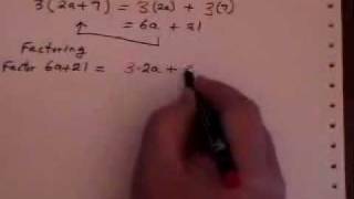 Factoring when something appears more than once.